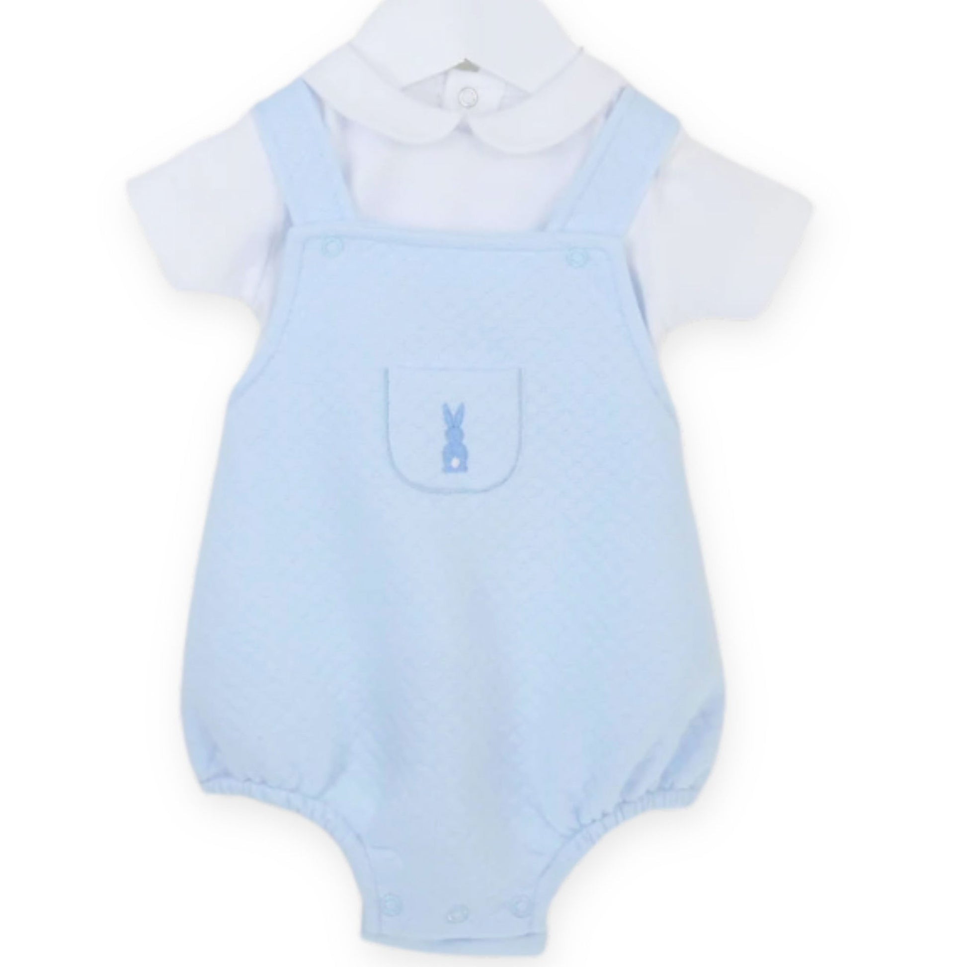 baby boys blue white romper