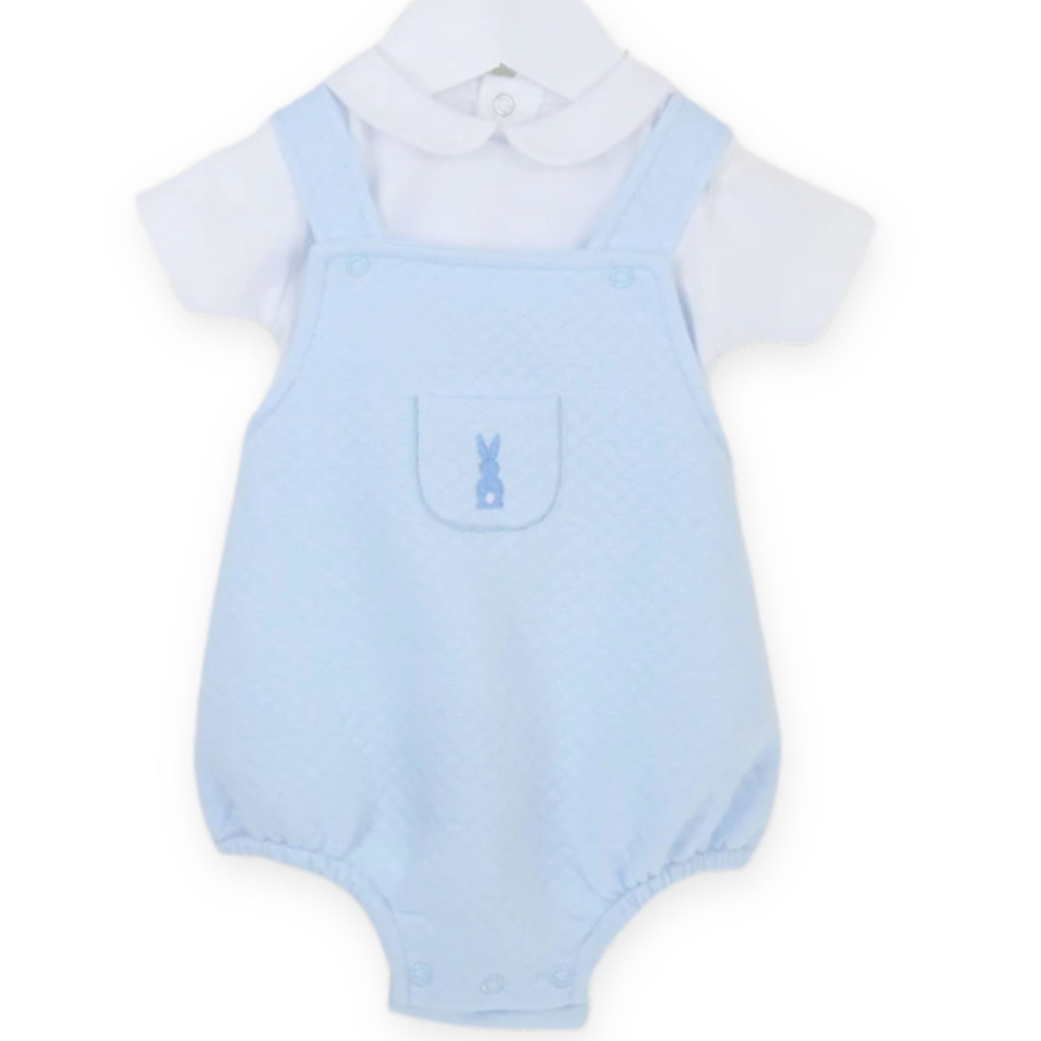 baby boys blue white romper