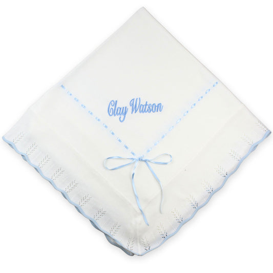 personalised baby shawl