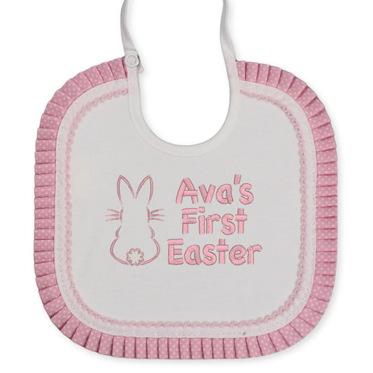 personalised first easter bib