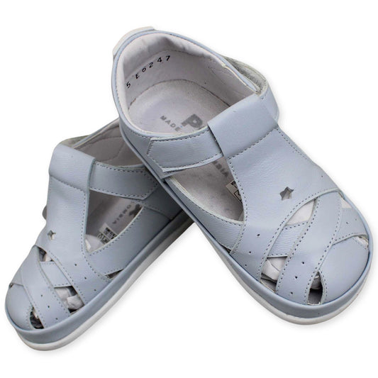 pex first walker leather boys sandals blue