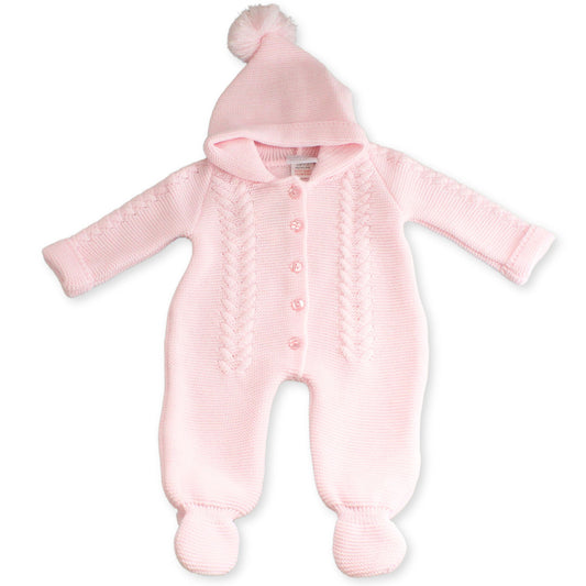 pink all in one baby outfit