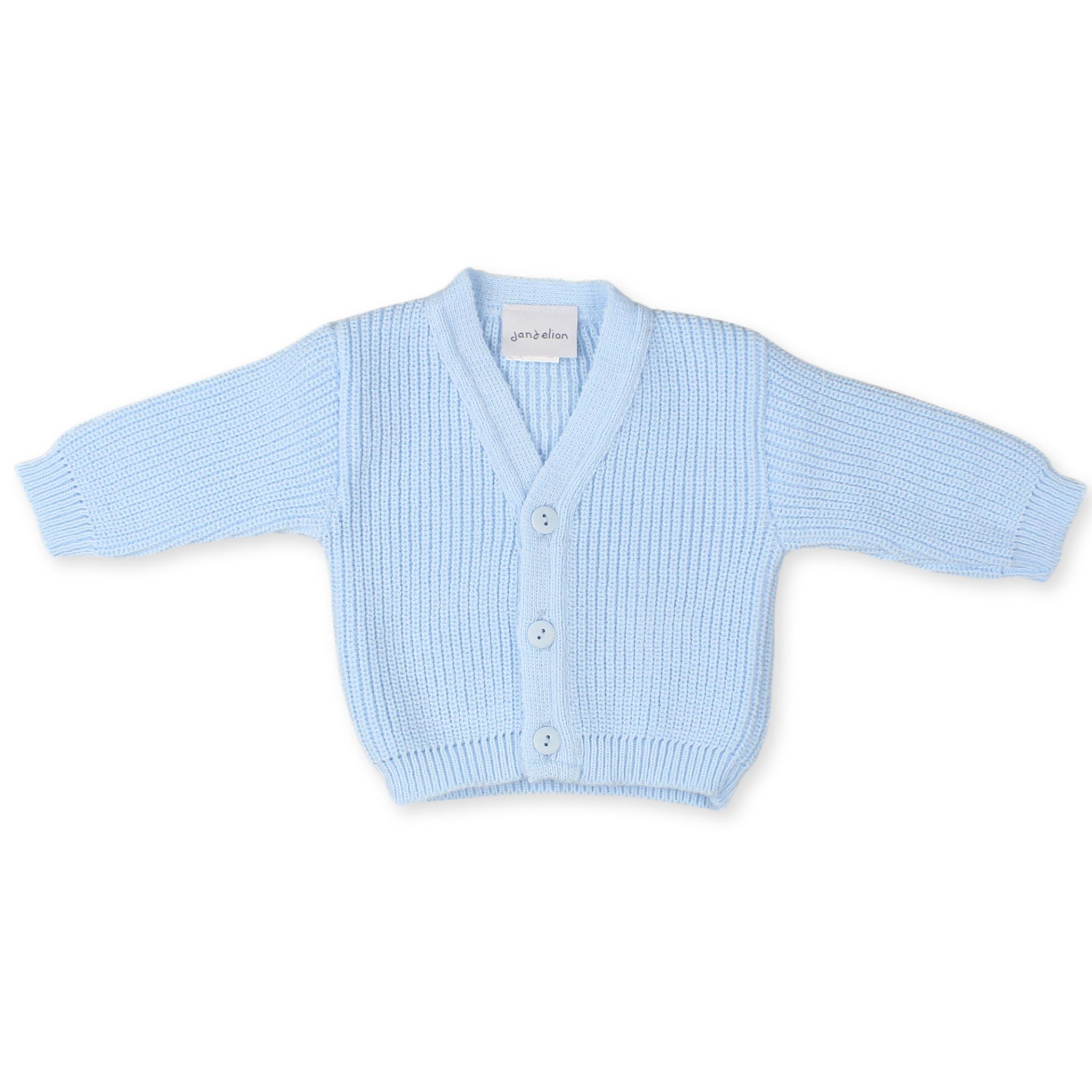 blue baby v neck cardigan