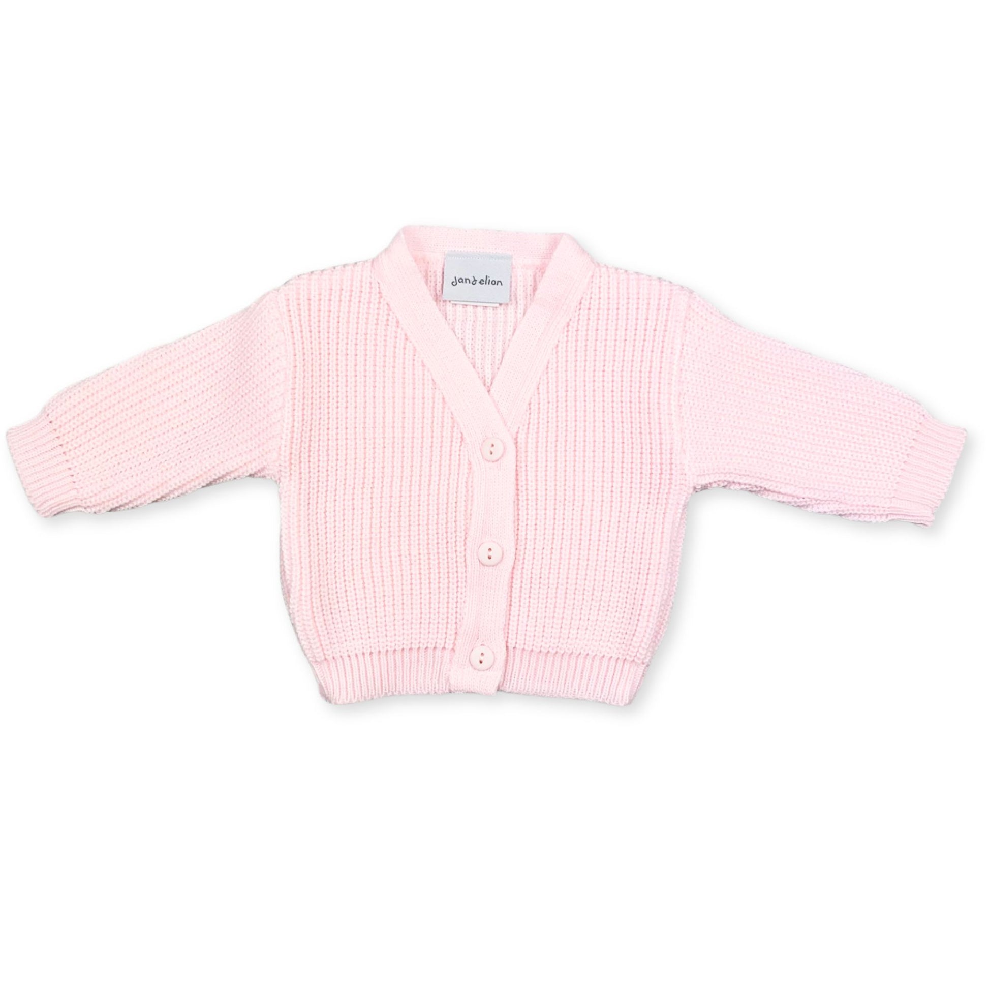 baby v neck pink cardigan
