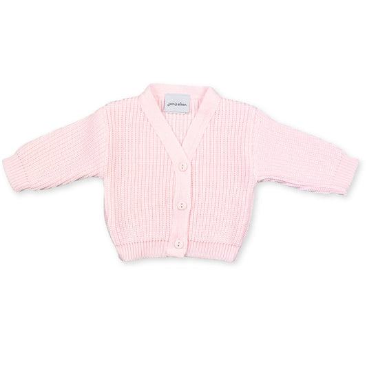 baby v neck pink cardigan