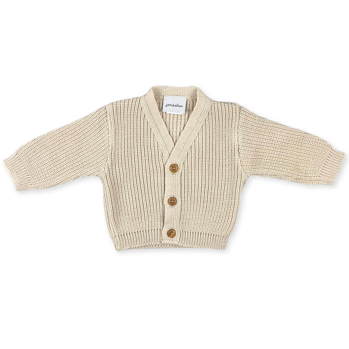 baby unisex beige v neck cardigan