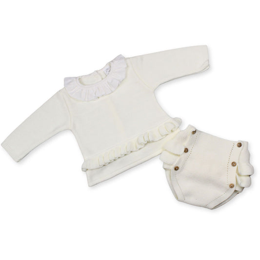 baby girls cream two piece set