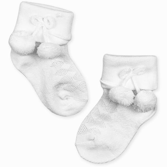 baby unisex white socks