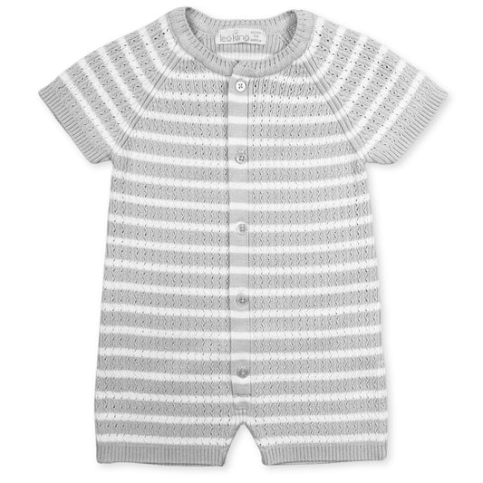 unisex white and grey summer ronmper by leo king brand