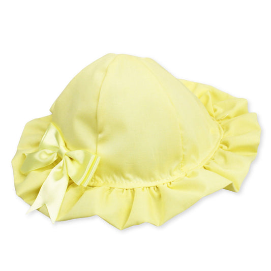 baby sun hat lemon yellow summer  sunhat