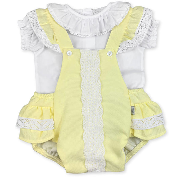 Baby Girls Jam Pants Dress and Top - Lemon