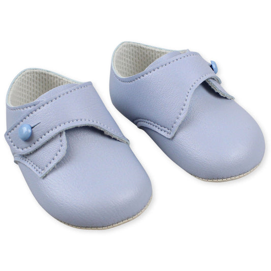 Baby boys blue soft sole shoes