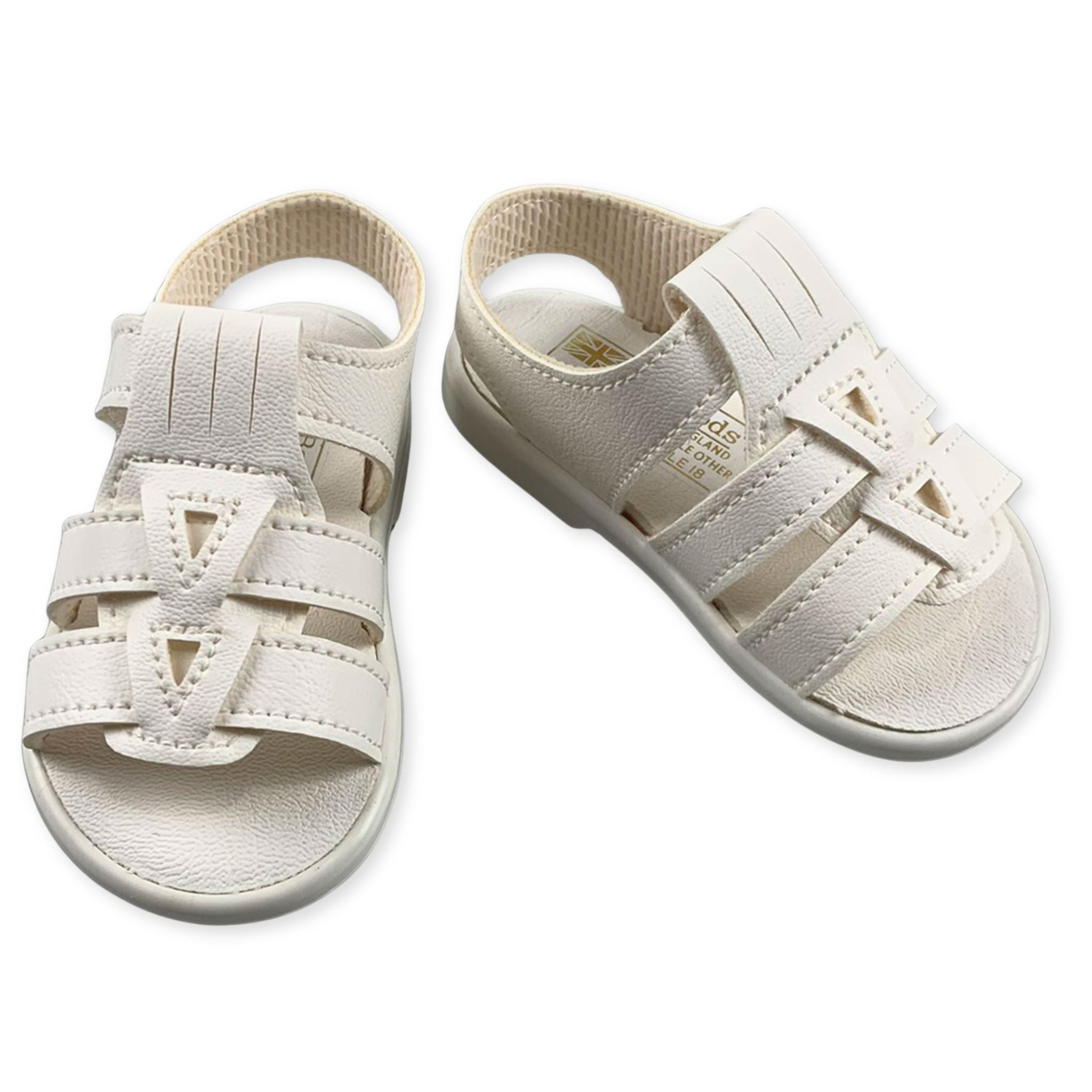 cream baby sandals soft sole