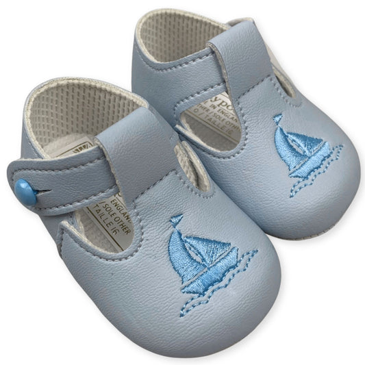 baby boys blue yacht shoes