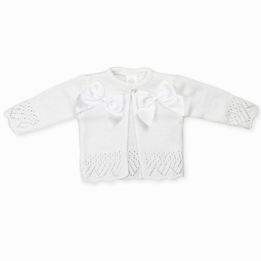 baby girls white cardigan
