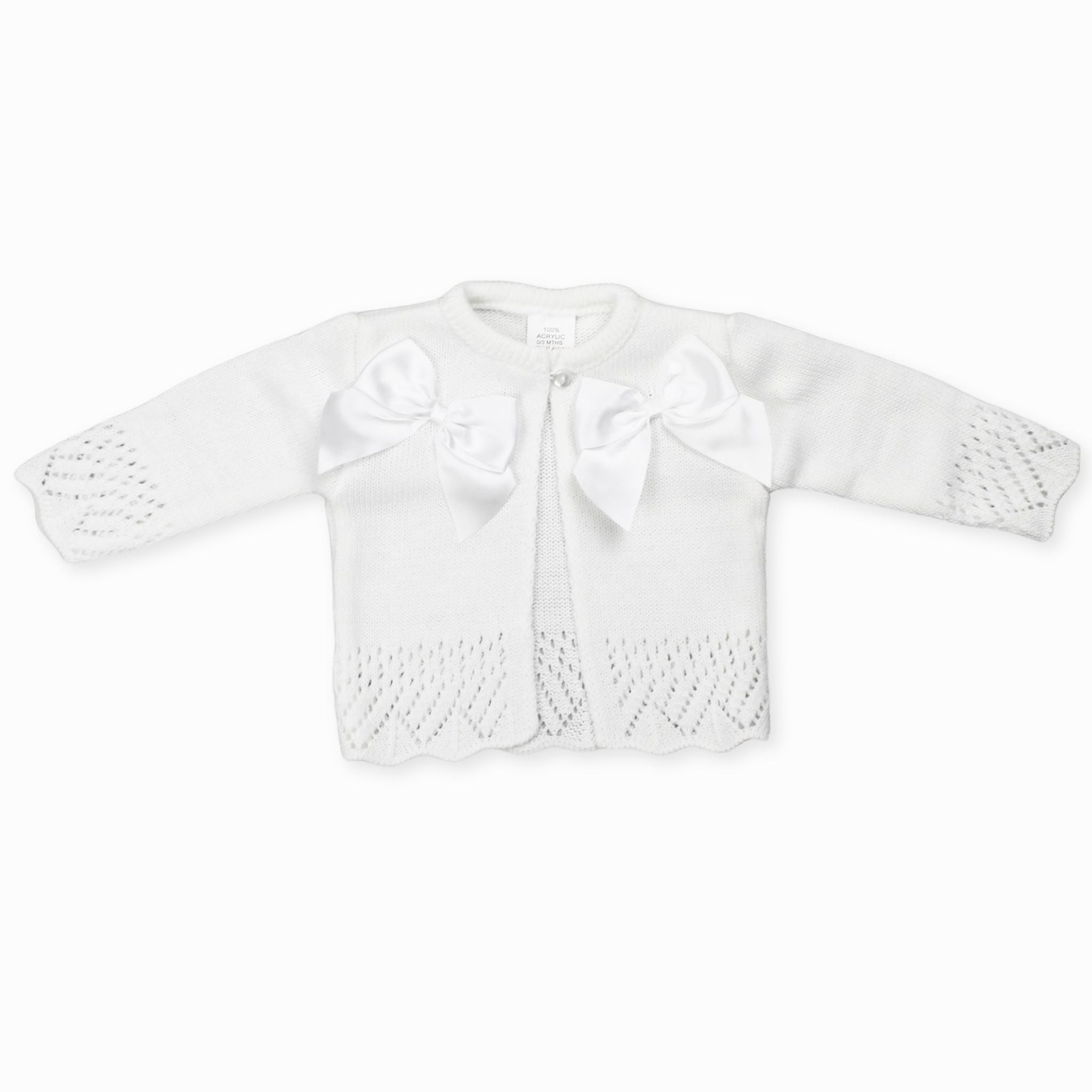 baby girls white cardigan