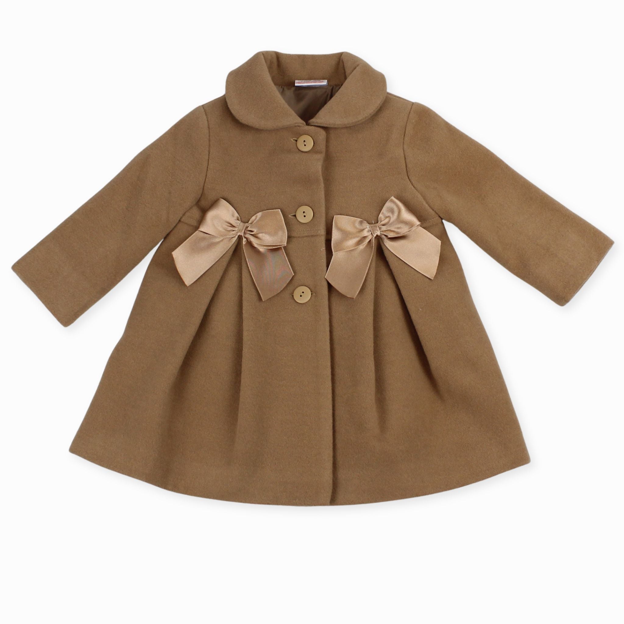 baby girls brown pea coat