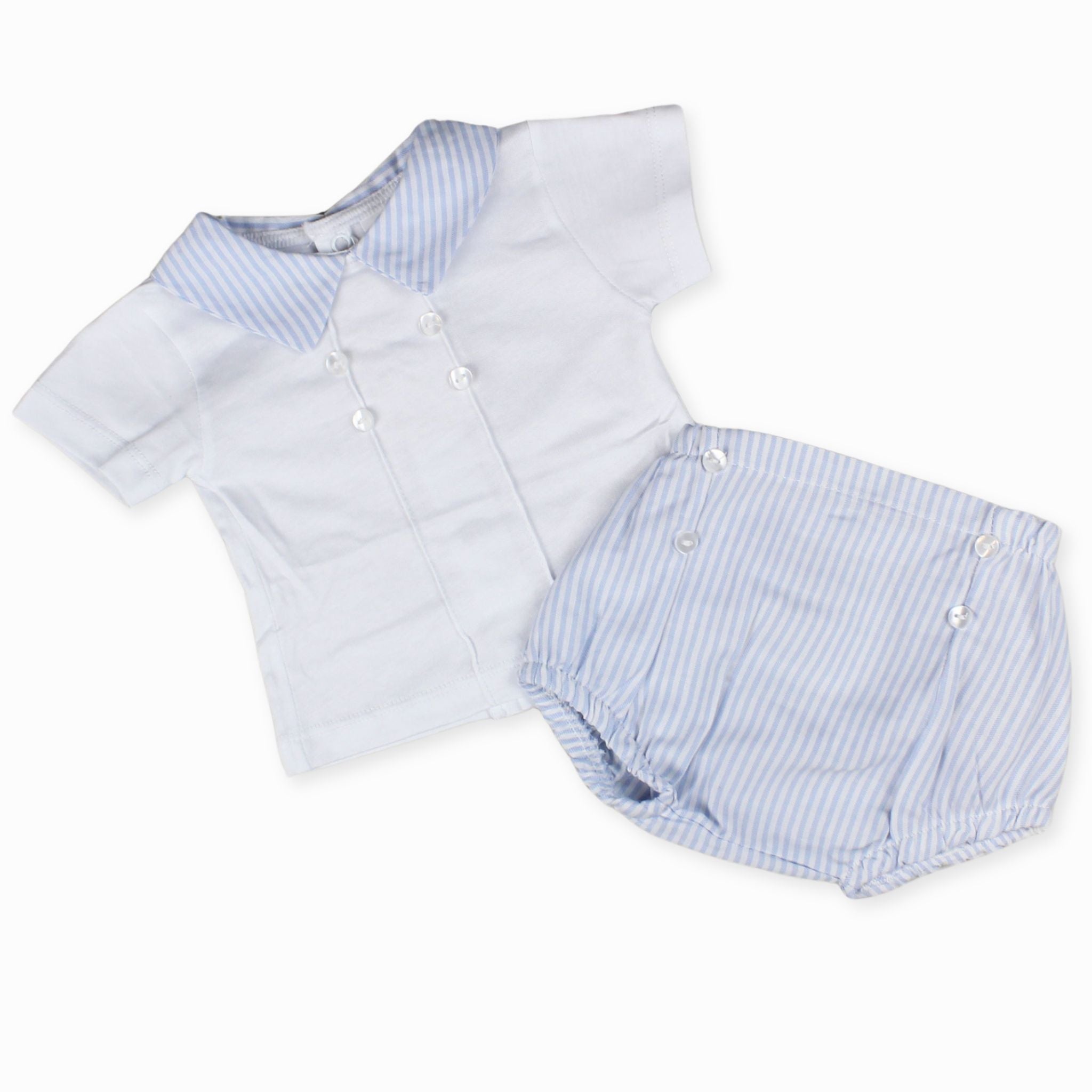 baby boys cotton striped summer outfit