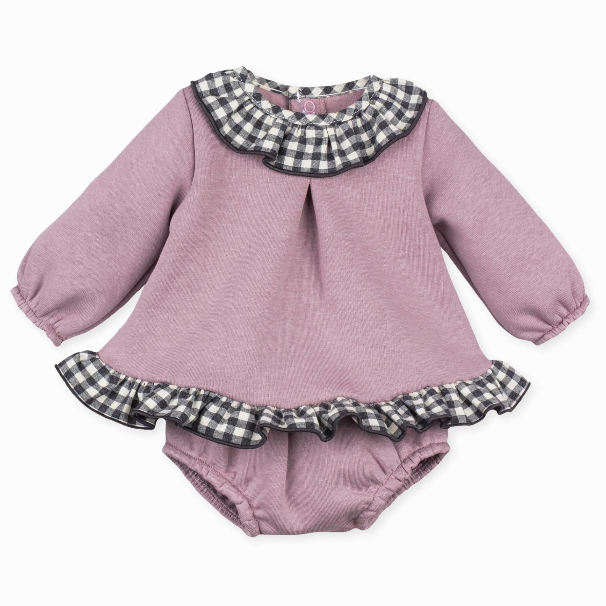 baby irls two piece plum outfit calamaro