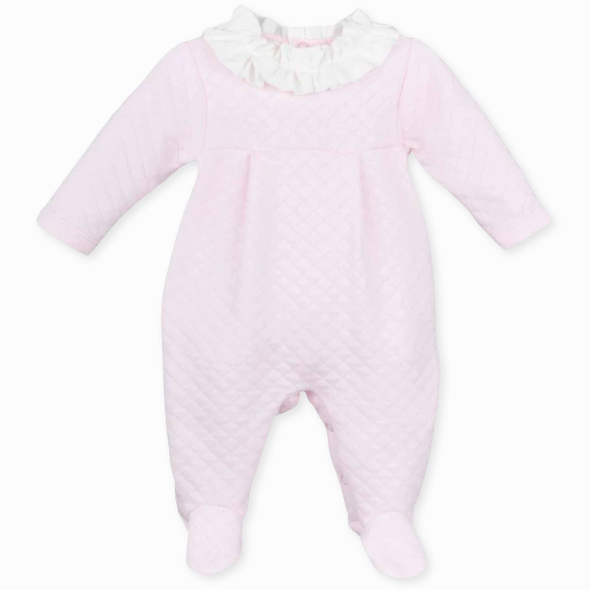 baby girl pink calamaro all in one sleepsuit
