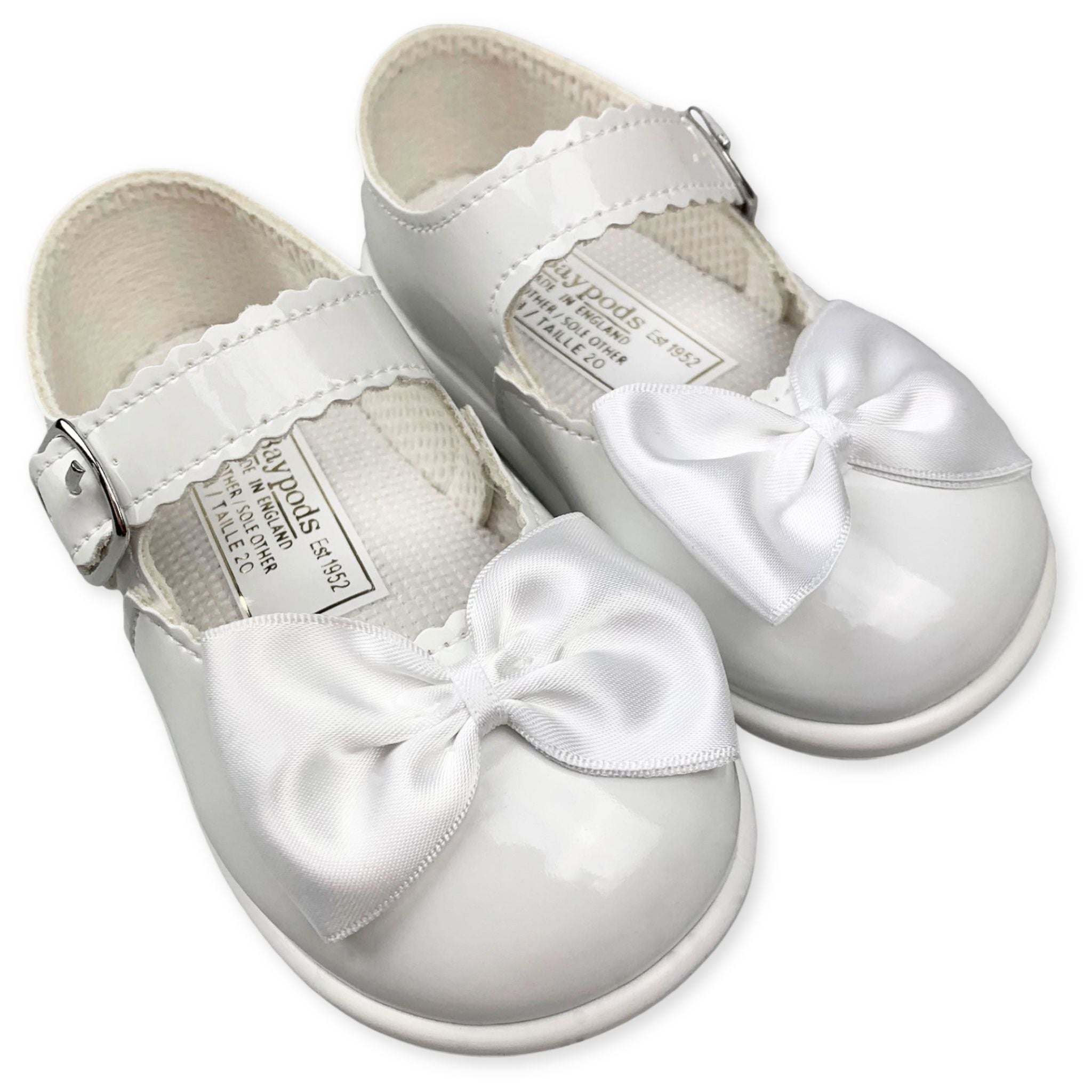 baby girls hard sole bow baypod shoes
