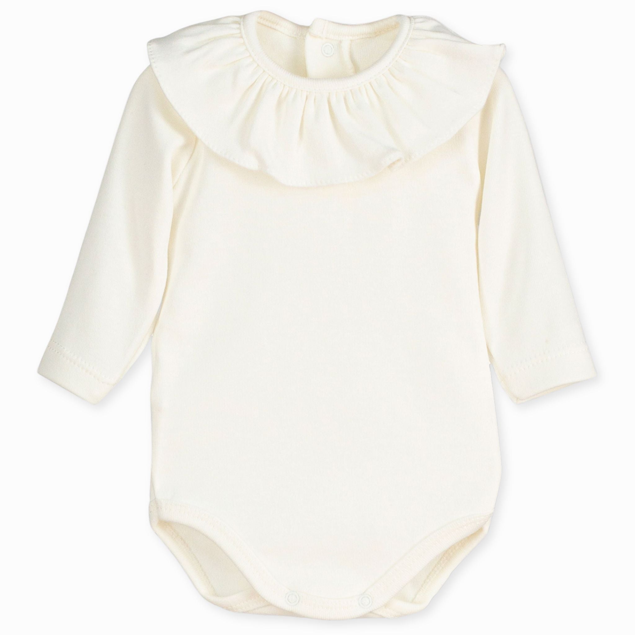 cream baby girls romper