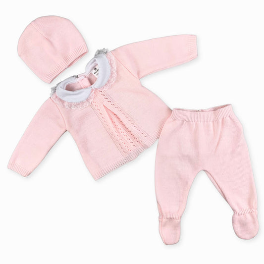 baby girls pink three oiece outfit