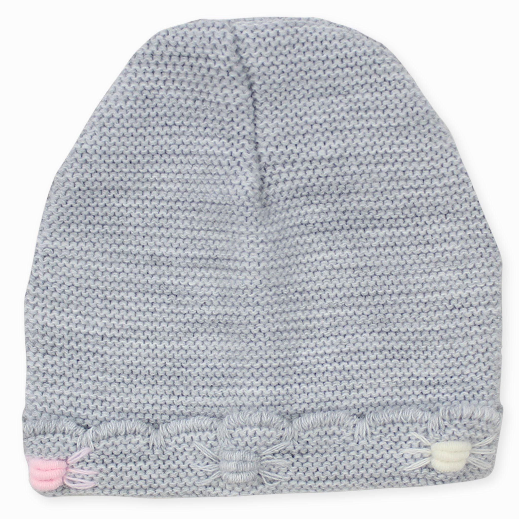 grey knitted hat