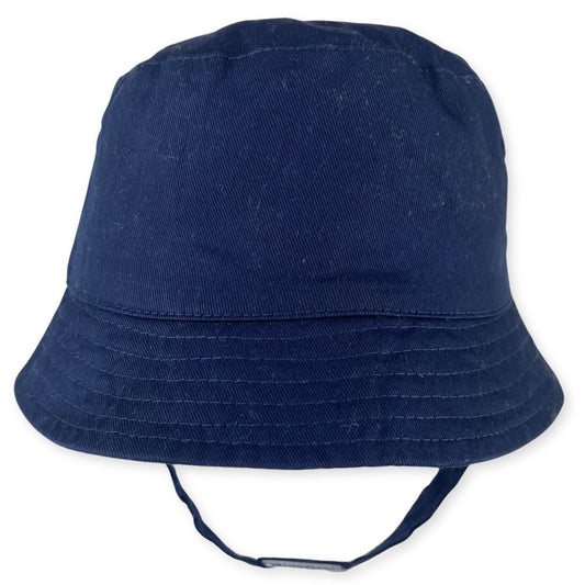 navy baby bucket sun hat