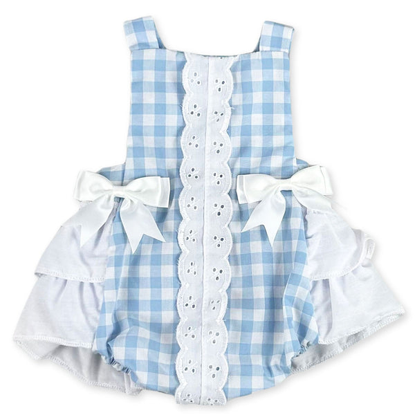 baby girls gingham summer romper