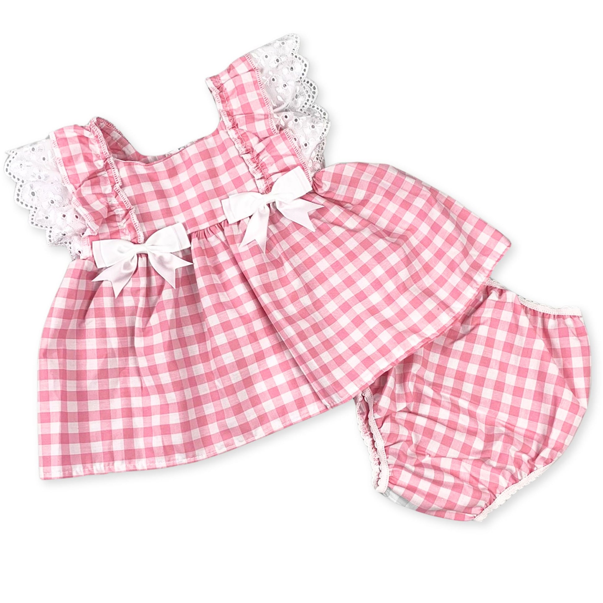 baby girl summer dress  with matching knickers