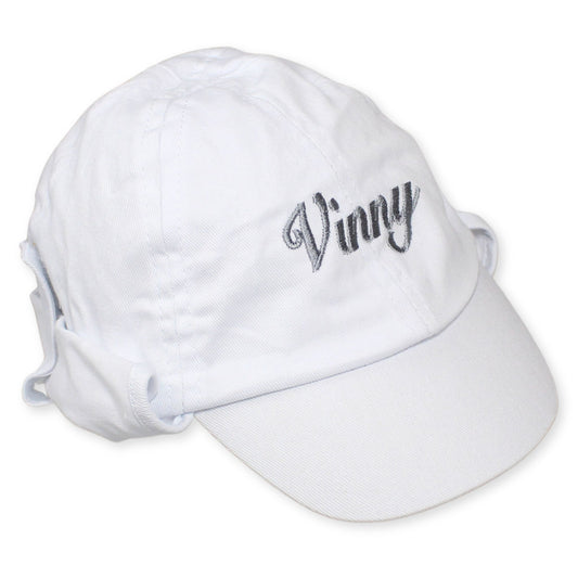baby boys white baseball cap custom