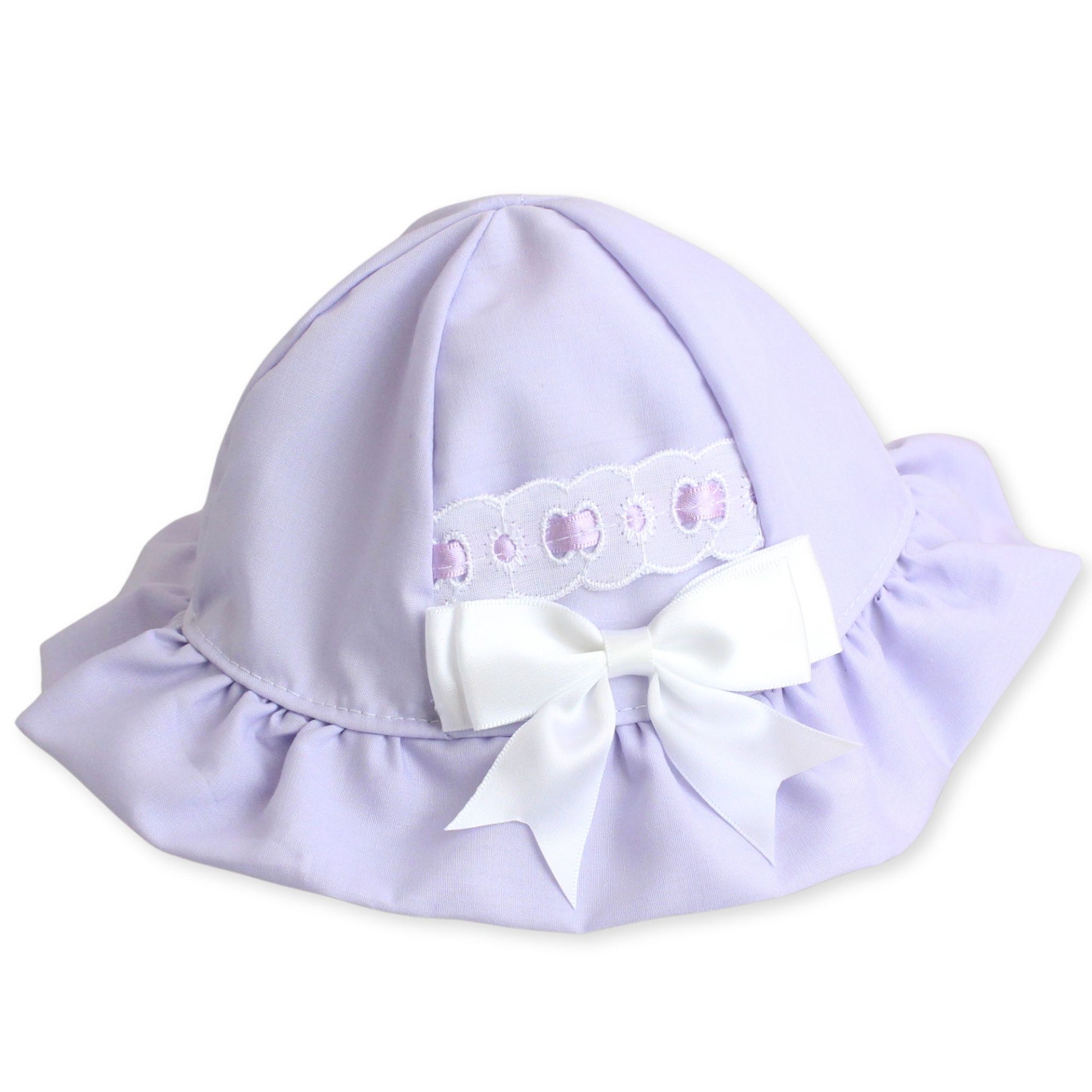 baby girl lilac sunhat sun hat