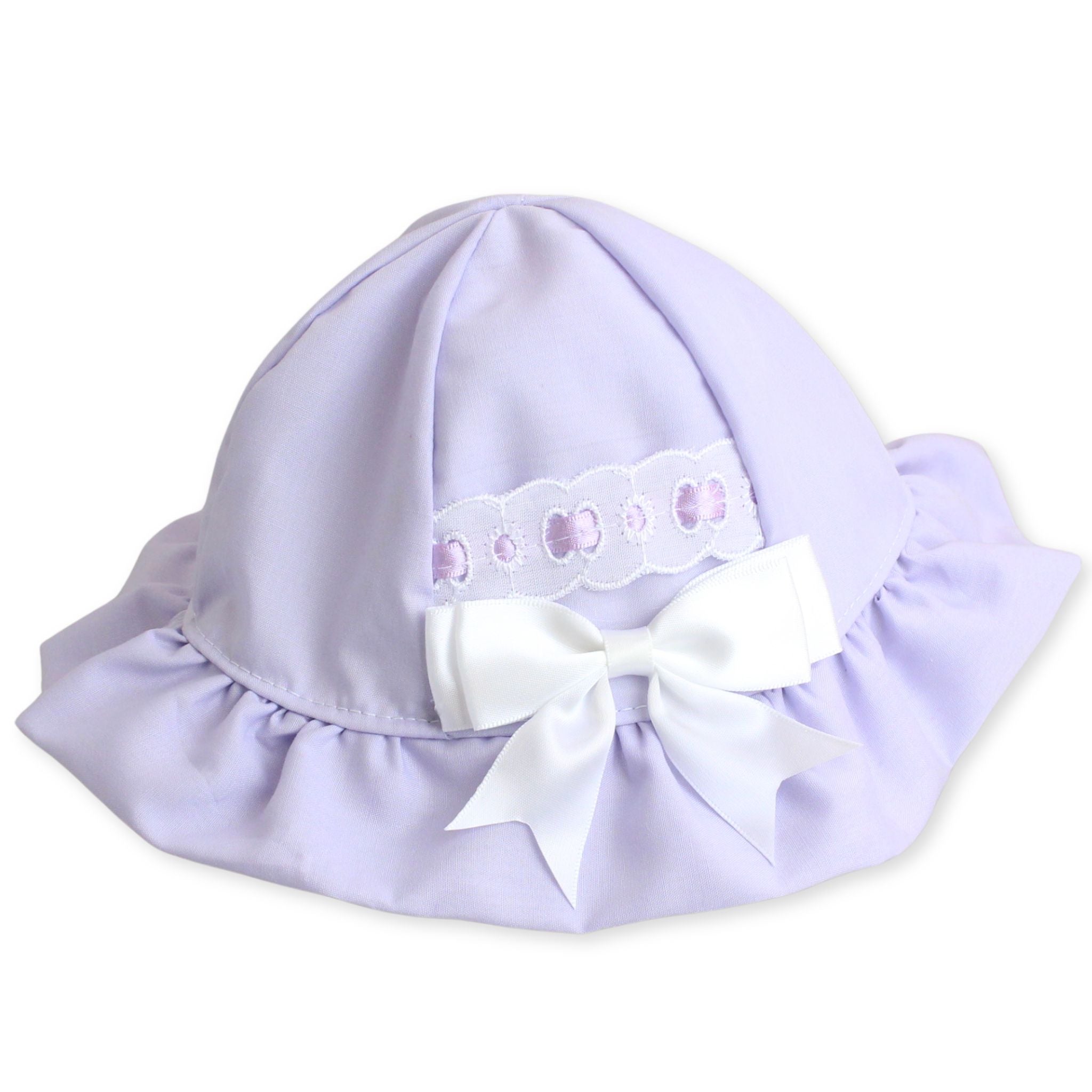 baby girl lilac sunhat sun hat