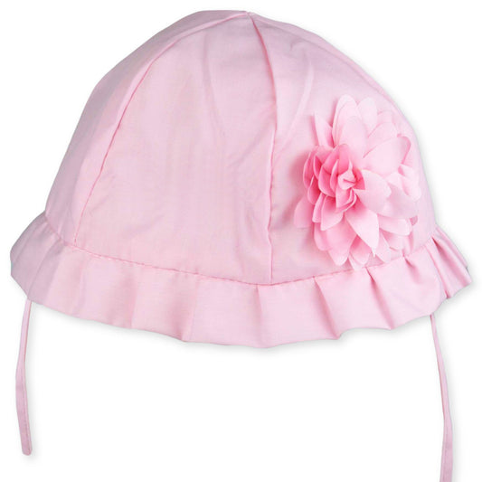 Sun Hat With Flower - Pink