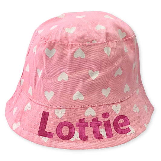 personalised sun hat baby girl
