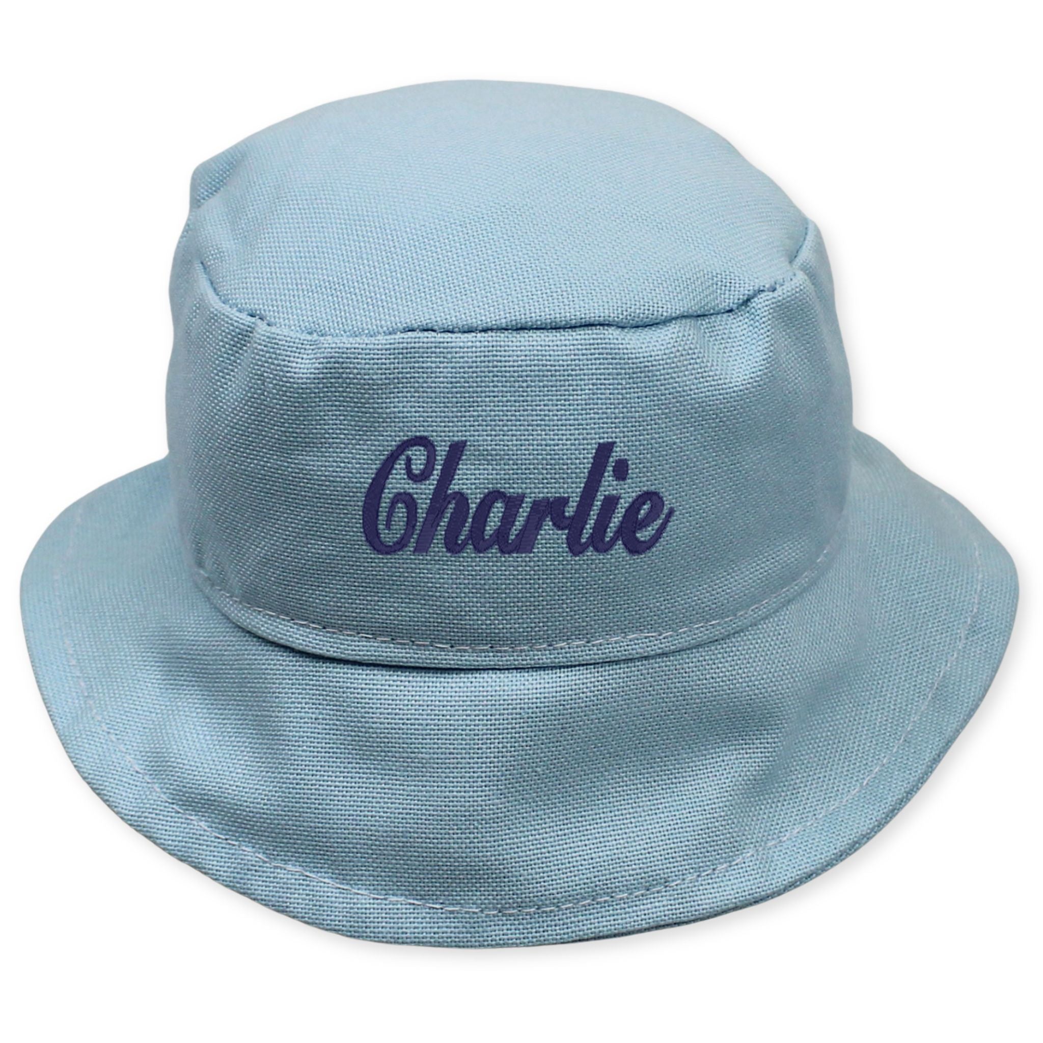personalised blue sun hat
