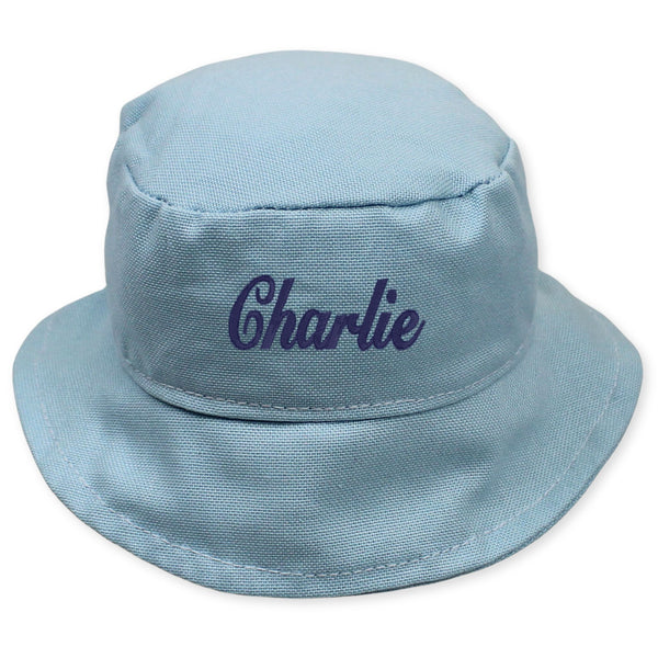 personalised blue sun hat
