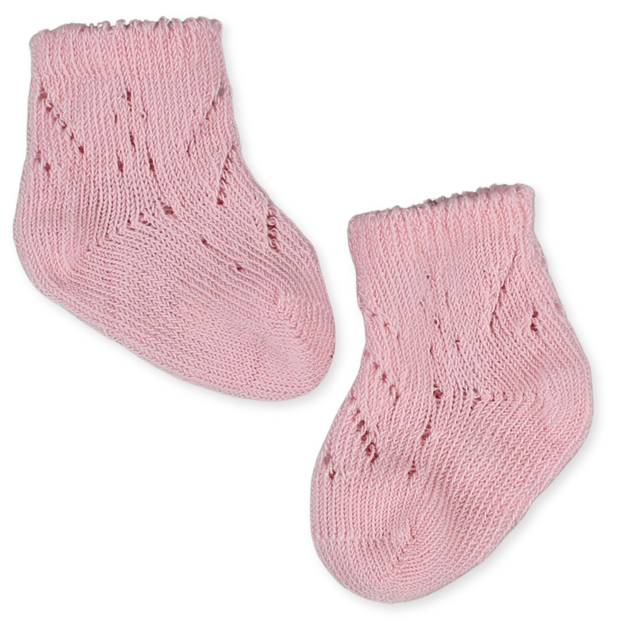 baby girl pink newborn socks