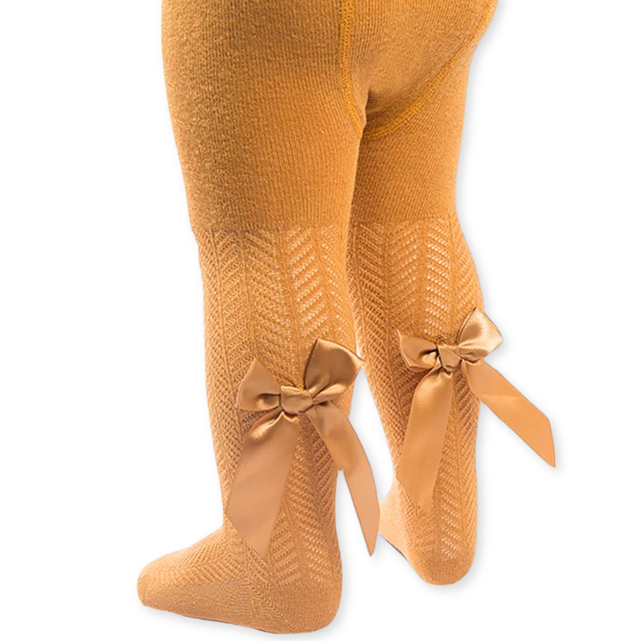 baby girls mustard tights