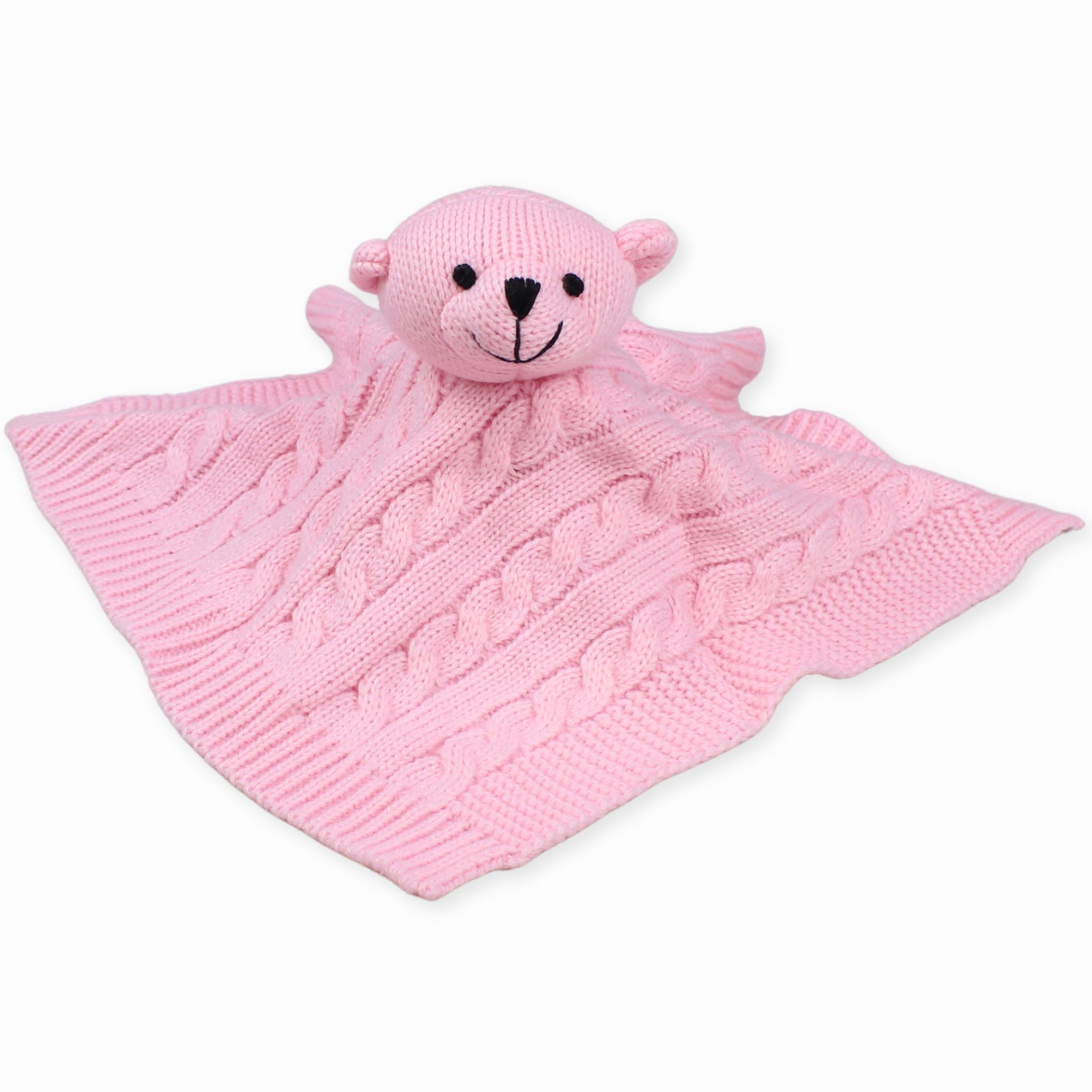 baby pink bear comforter
