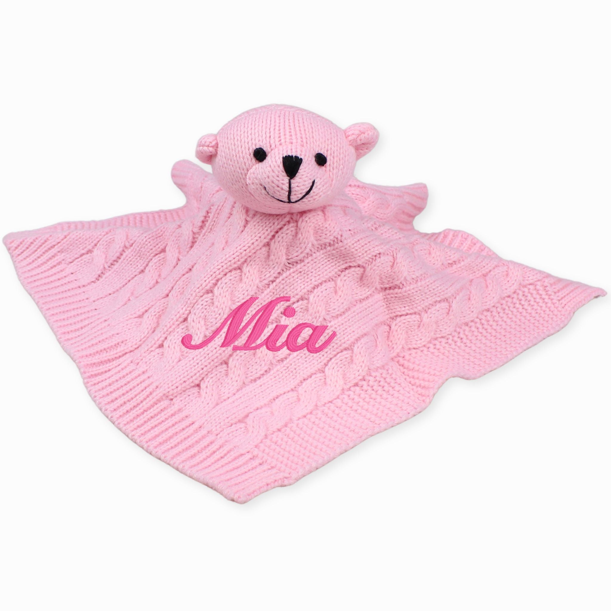 pink personalised comforter