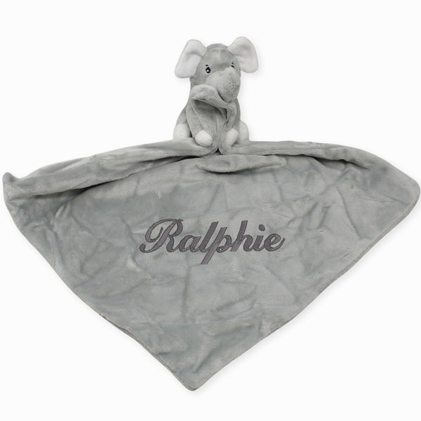 baby elephant comforter personalised