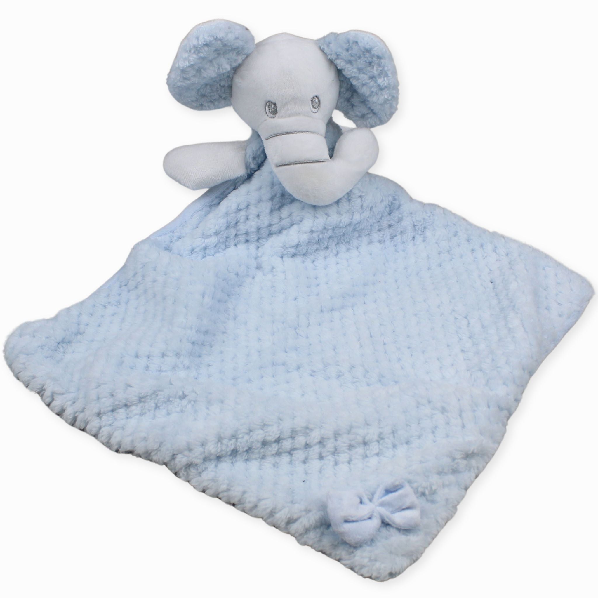 baby elephant comforter blue