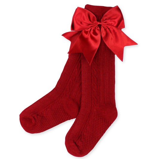 baby girl socks burgundy