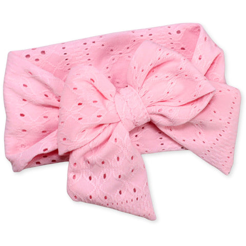 baby girls headband in pink