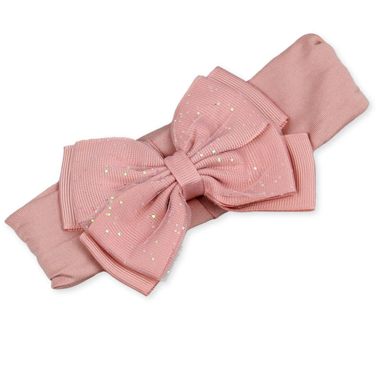 Baby Girls Rose Gold Headband With Glitter
