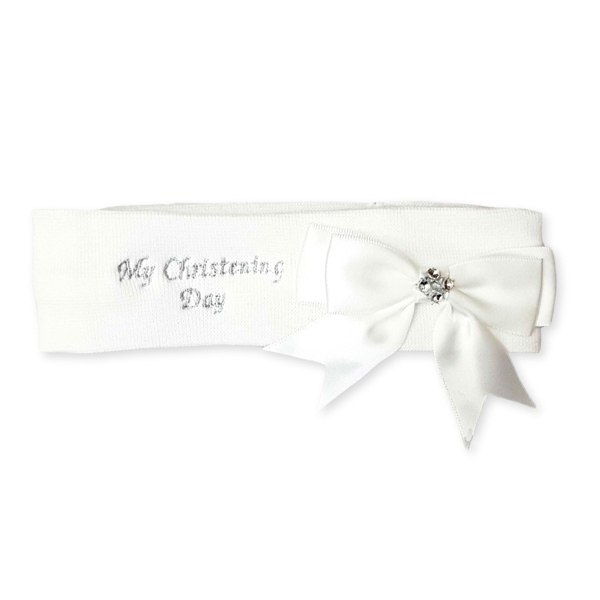 baby girl christening day headband