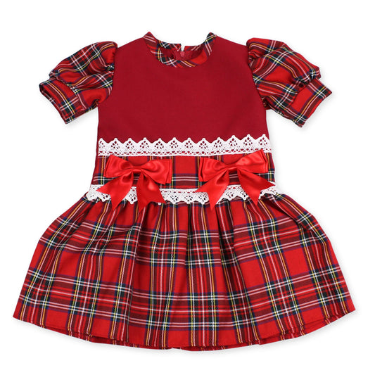 toddler christmas dress red tartan