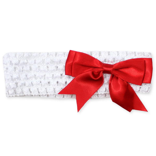 red crochet headband baby